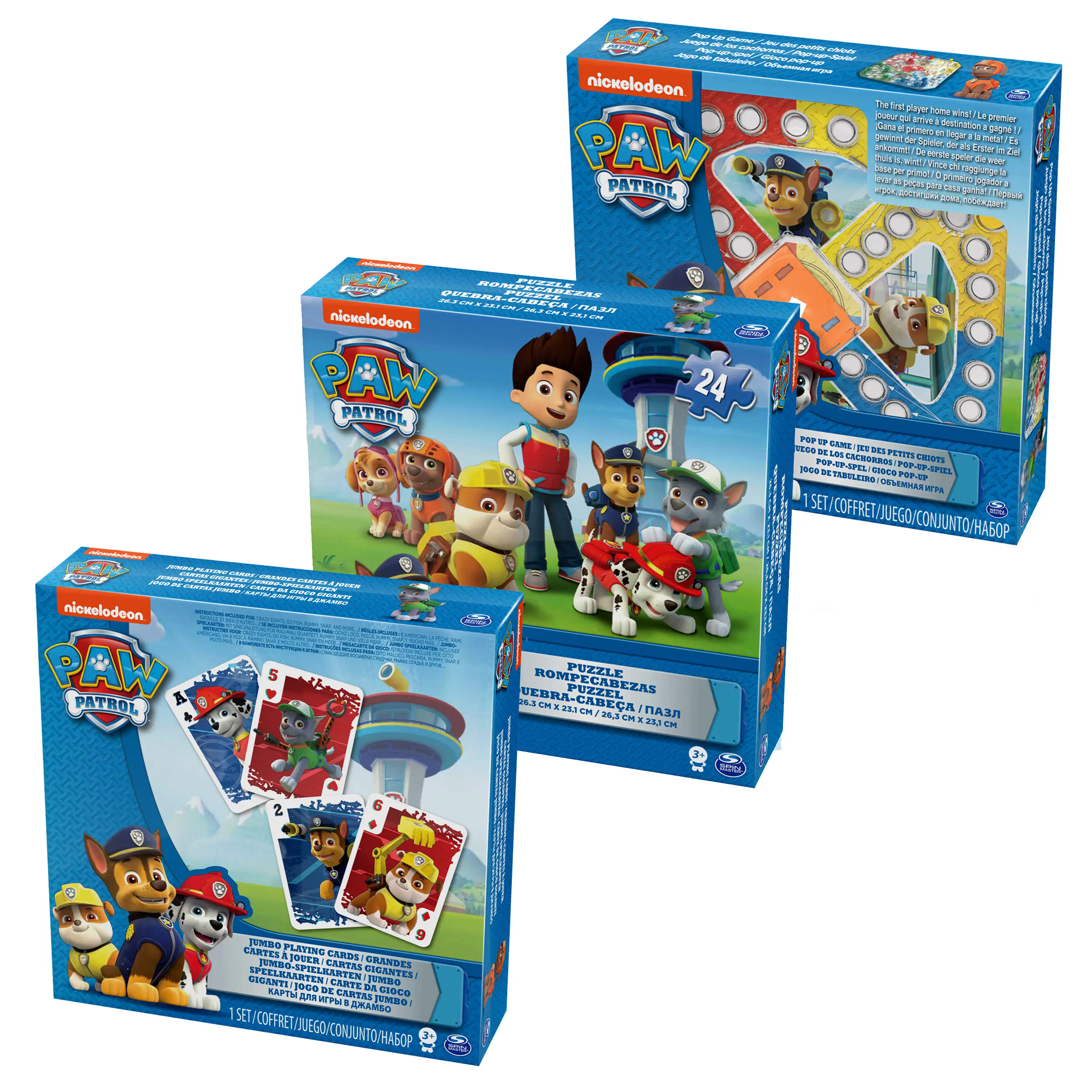 Spin Master CGI KGM PPGmBndl3 POP2lenPzlCrd GML 6033299 Masaüstü Oyun Setleri