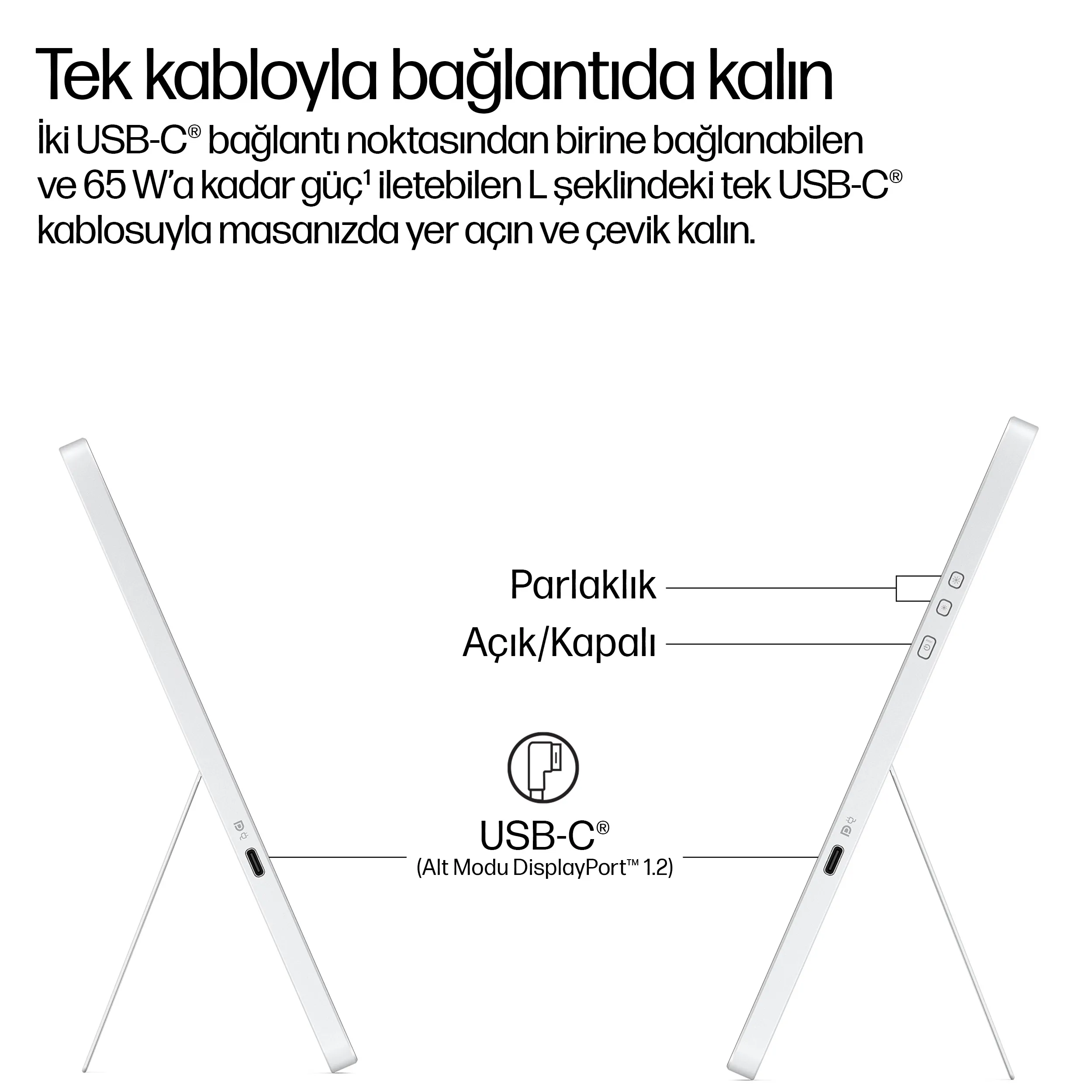 Series 5 Pro 14 inç WQXGA Taşınabilir Monitör - 514pn B88JWAA#ABA Thumbnail 5