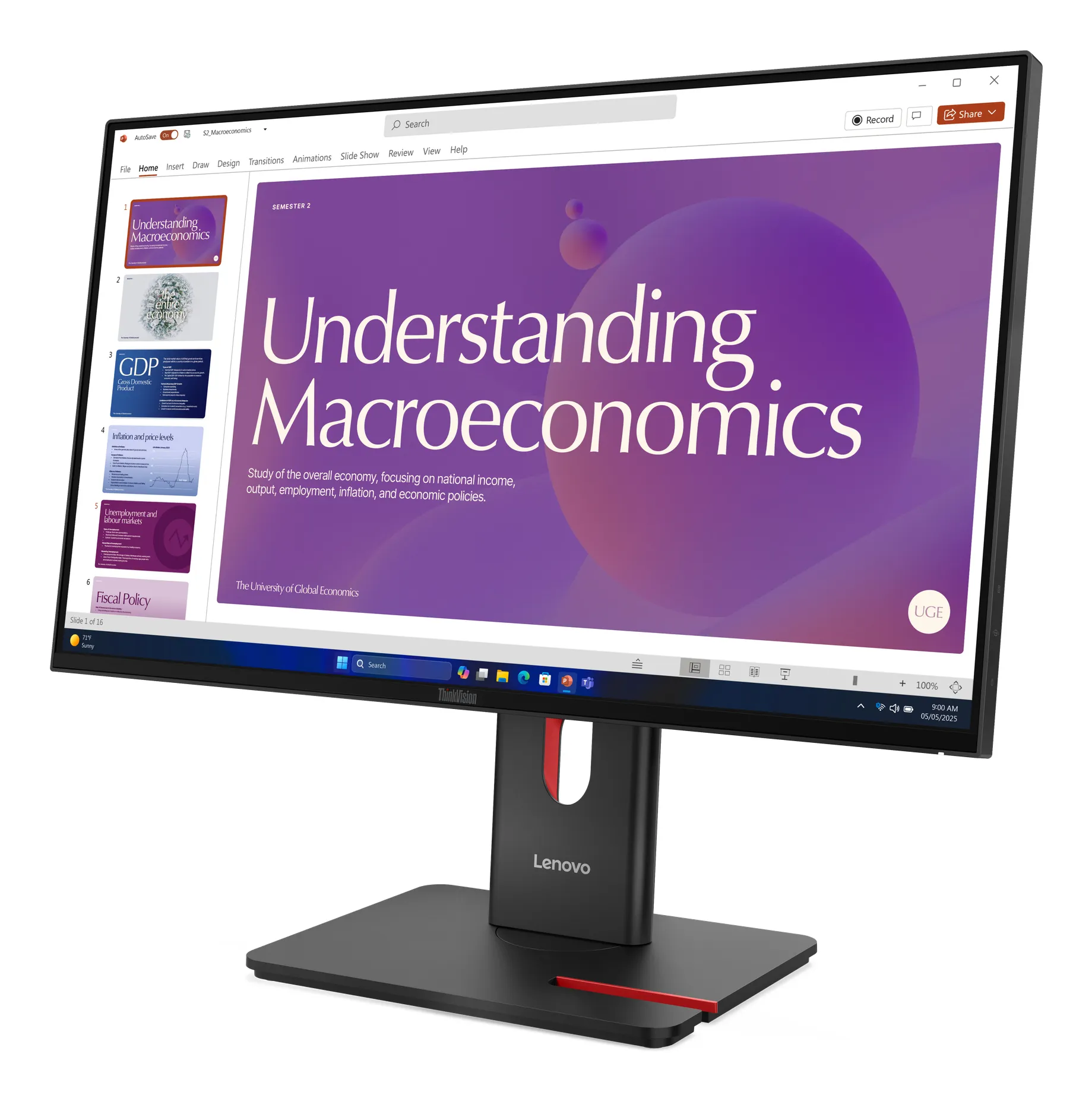 ThinkVision T24D-40 Monitör 64B9GAR1UZ Thumbnail 2