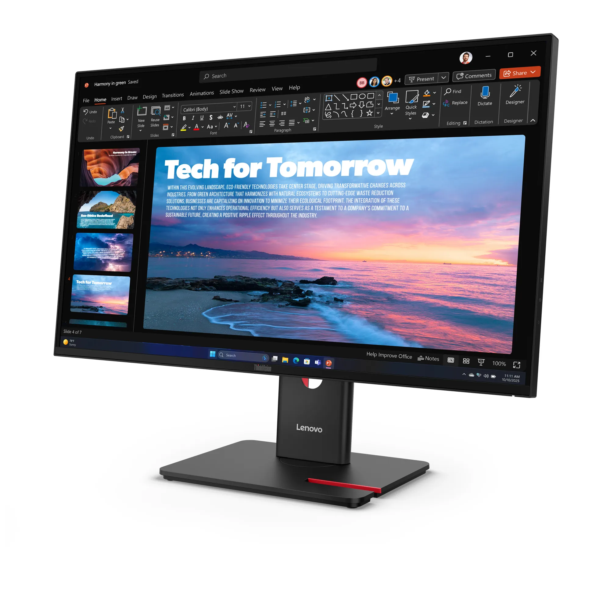 ThinkVision T27QD-40 Monitör 64AAGAR2UZ Thumbnail 1