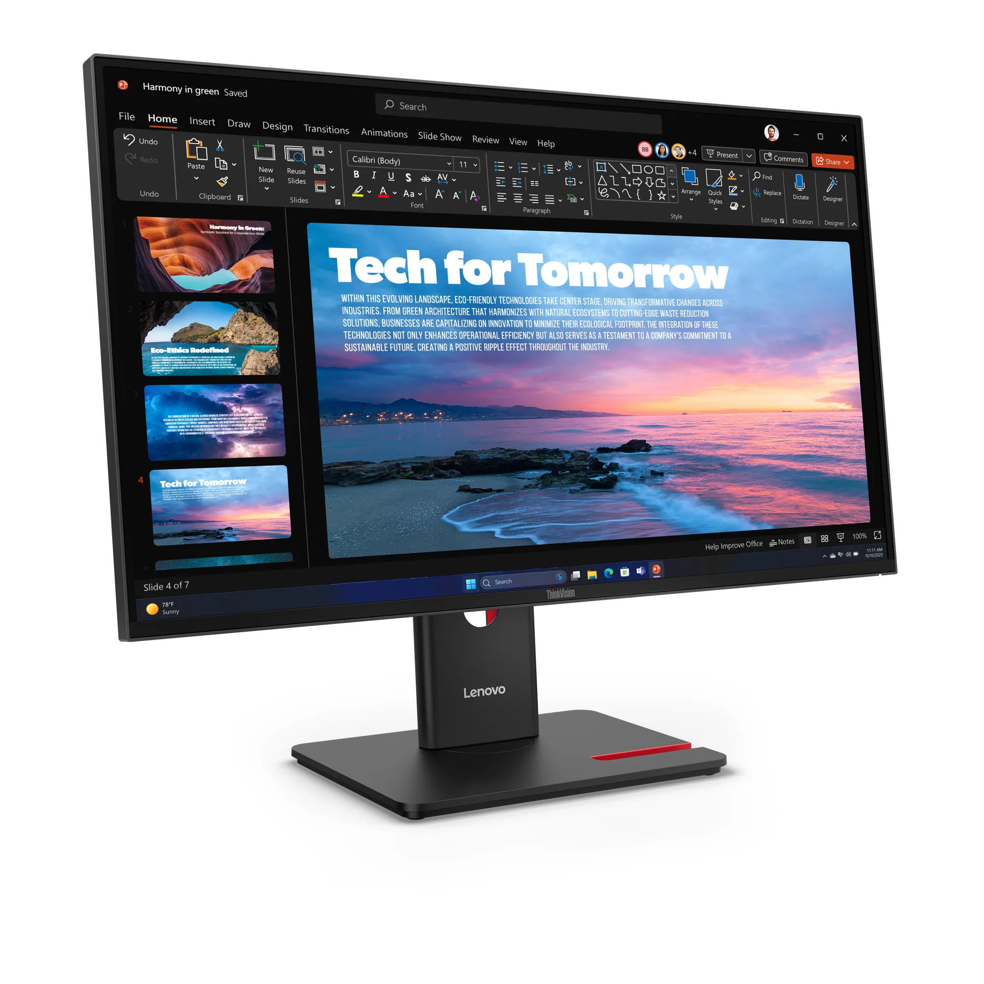 ThinkVision T27QD-40 Monitör 64AAGAR2UZ Thumbnail 2