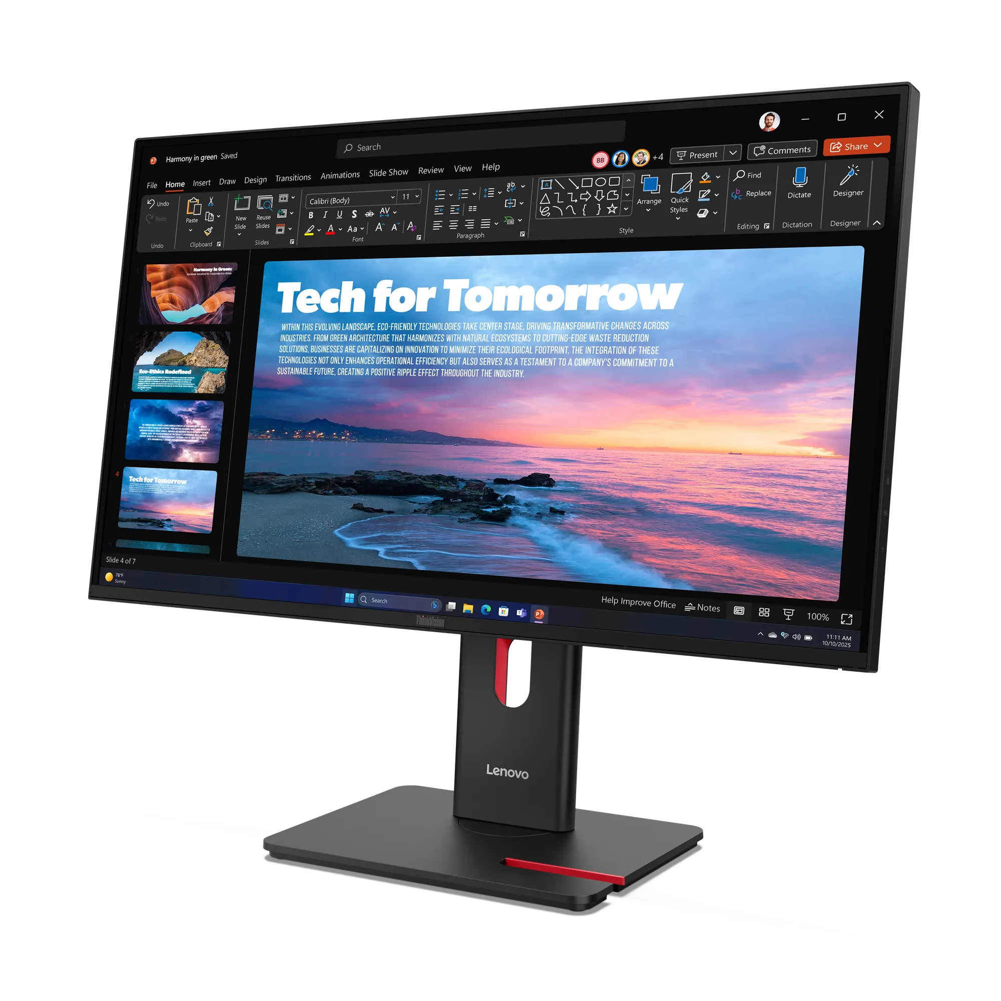 ThinkVision T27QD-40 Monitör 64AAGAR2UZ Thumbnail 3