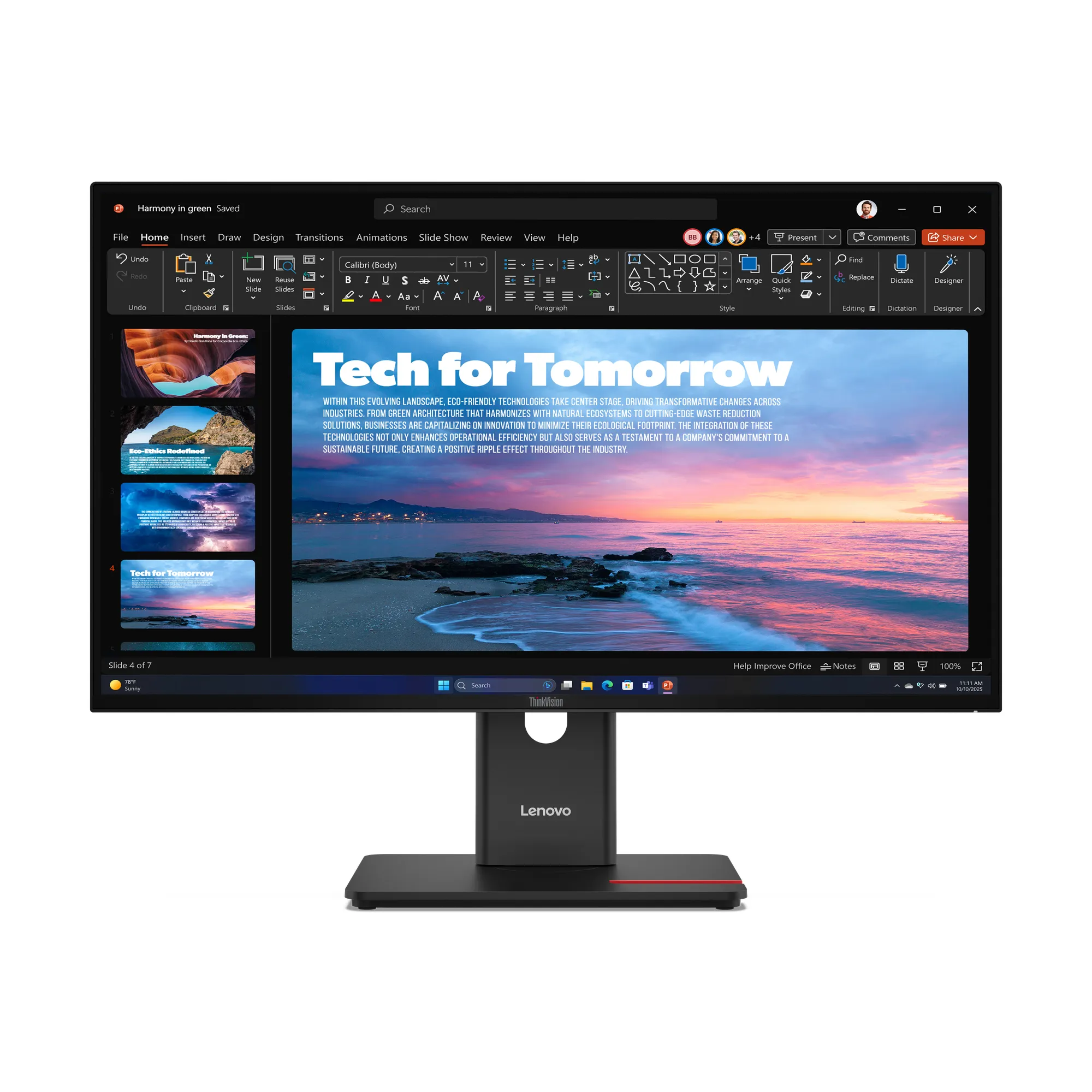 ThinkVision T27QD-40 Monitör 64AAGAR2UZ Masaüstü PC & İş İstasyonu