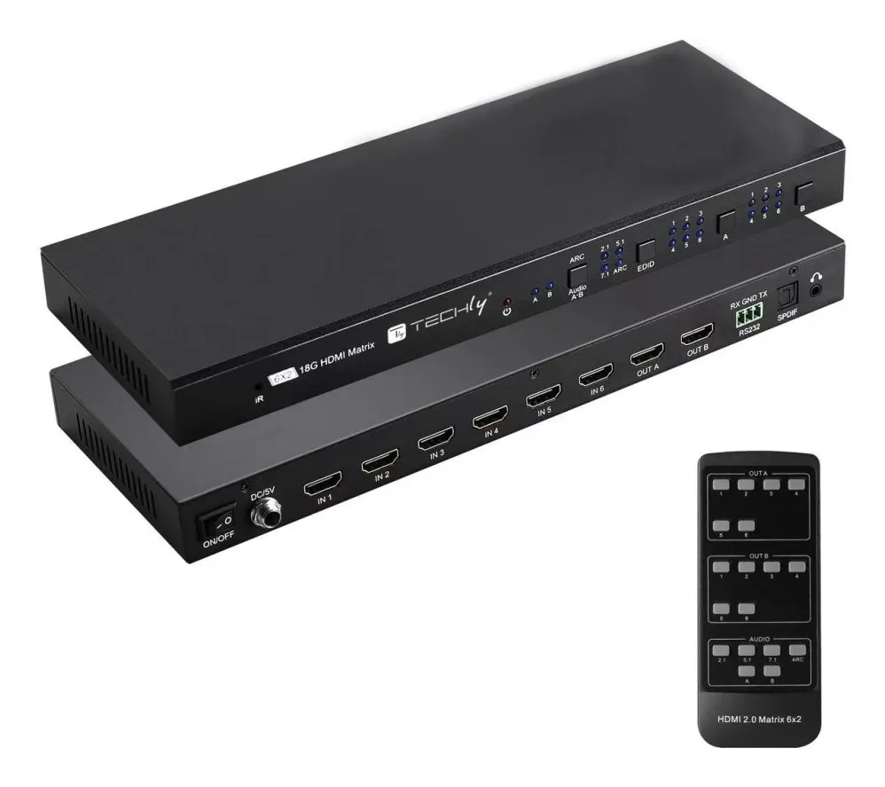 Techly IDATA HDMI-H62V Matris Değiştiricile
