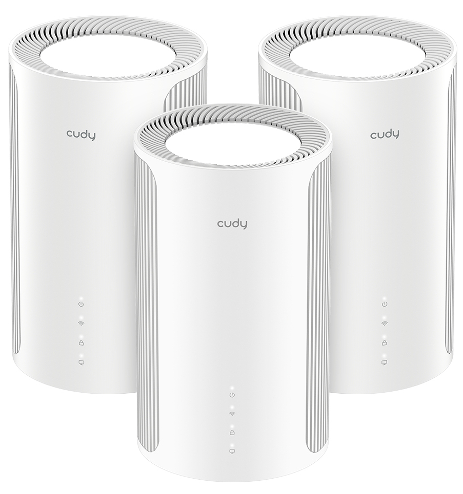 Cudy BE6500 2.5G Mesh Wi-Fi 7 System, M6500 1.0, 3-Pack M6500 3-Pack Mesh Wi-Fi Sistemleri