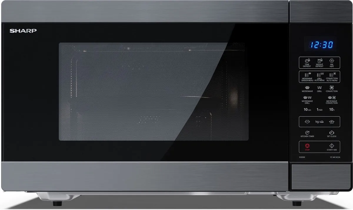 Sharp YC-MC422AE-SB 42 L 1000 W Izgaralı Mikrodalga Fırın