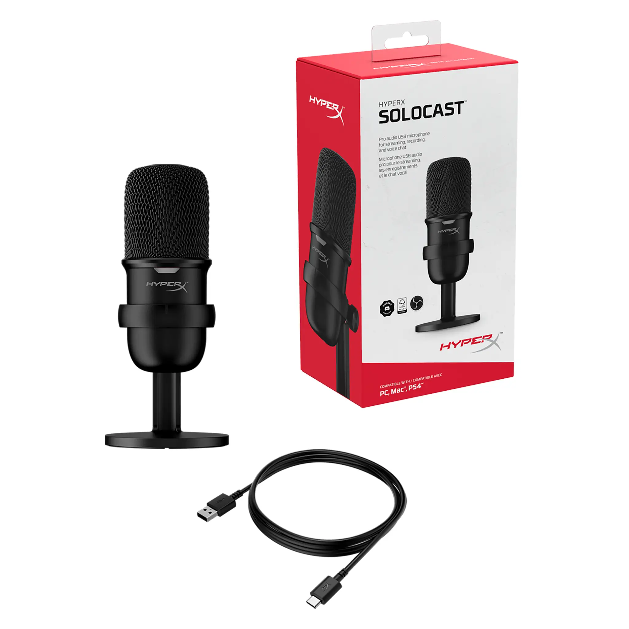 HyperX Solocast Gaming Mikrofon HMIS1X-XX-BK/G Thumbnail 7