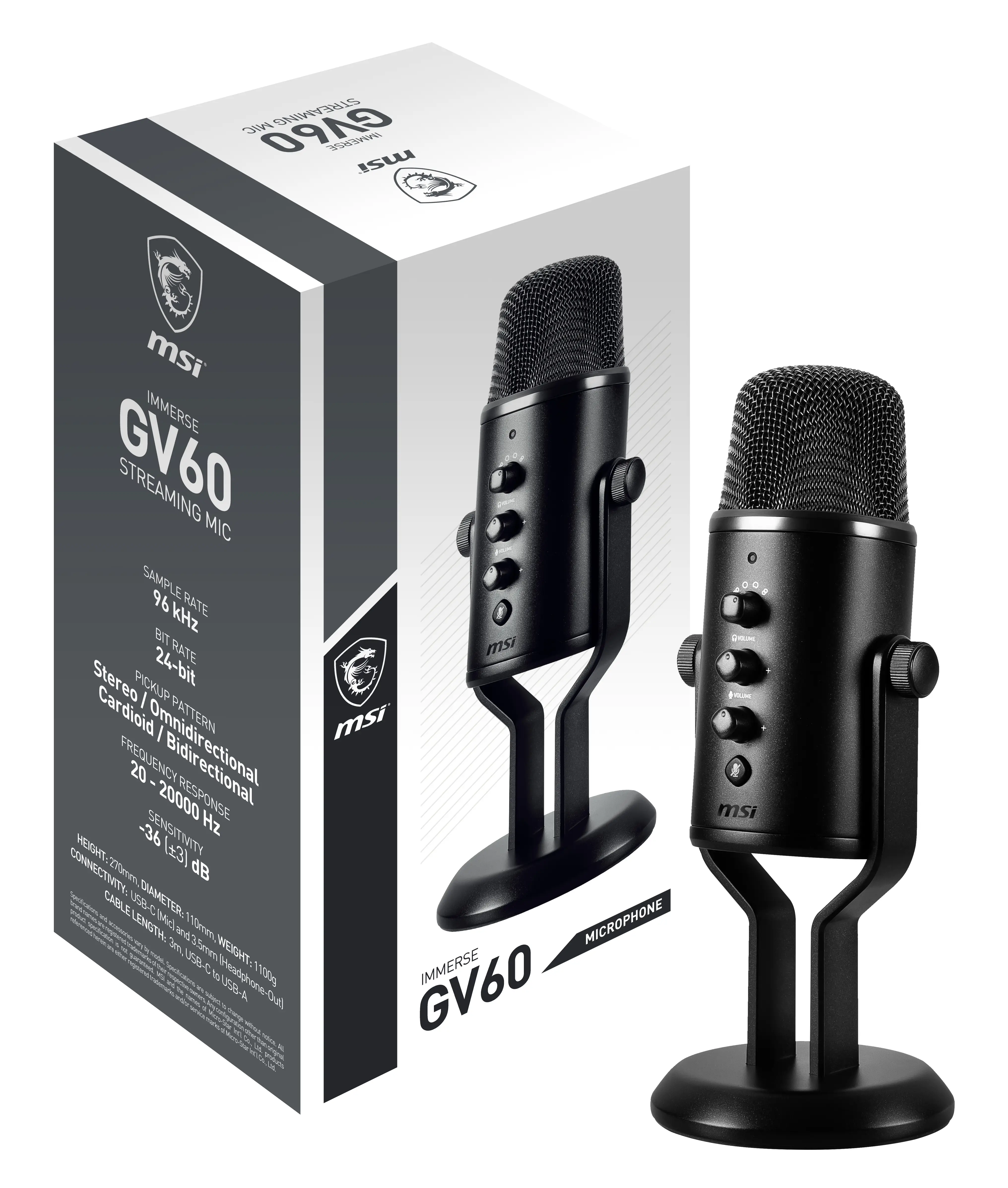 MSI IMMERSE GV60 STREAMING MIC Mikrofon