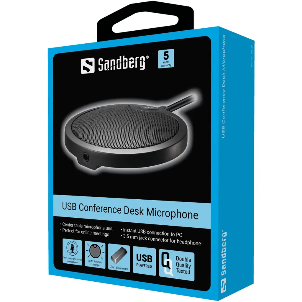 Sandberg USB Conference Desk Microphone 126-20 Thumbnail 3