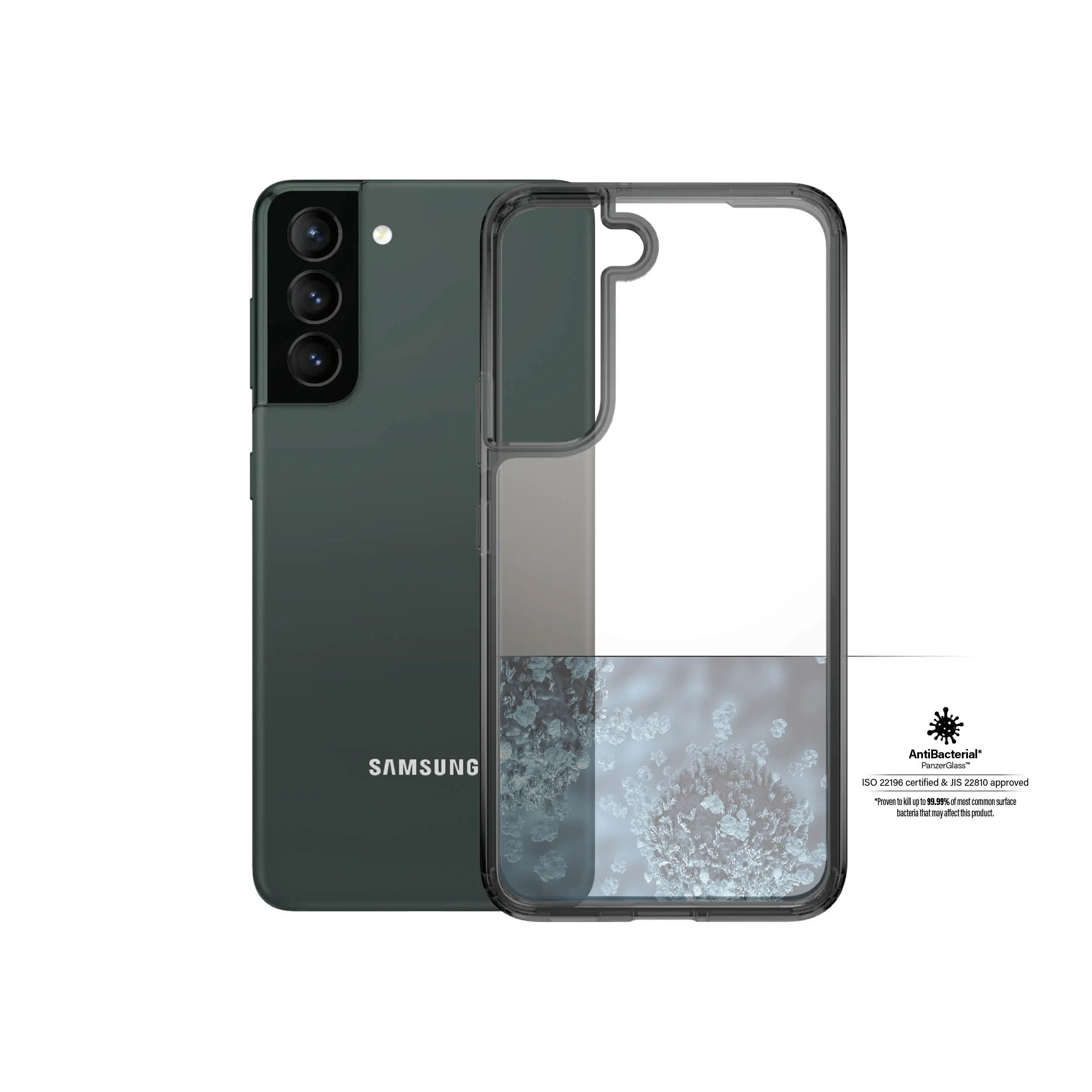 PanzerGlass® HardCase Samsung Galaxy S22+ 5G - Smokey Black 0372 Monitör Montaj ve Standları