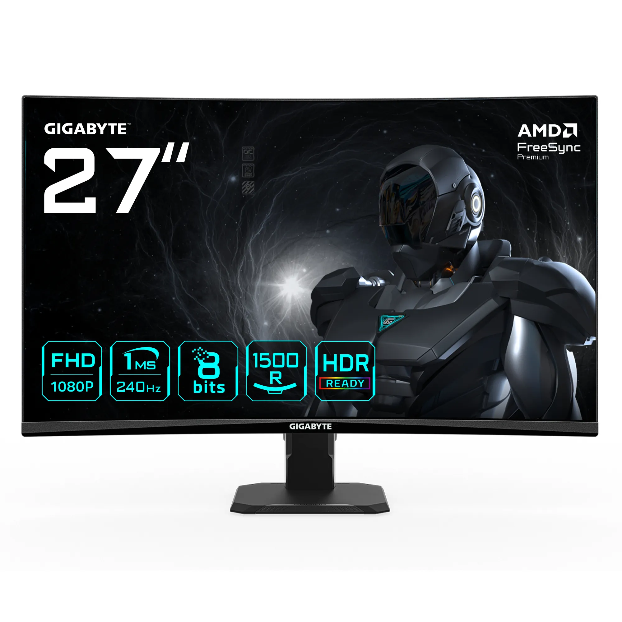 GIGABYTE GS27FC2 EU 27 inç 240Hz Full HD VA Kavisli Oyuncu Monitörü Monitörle