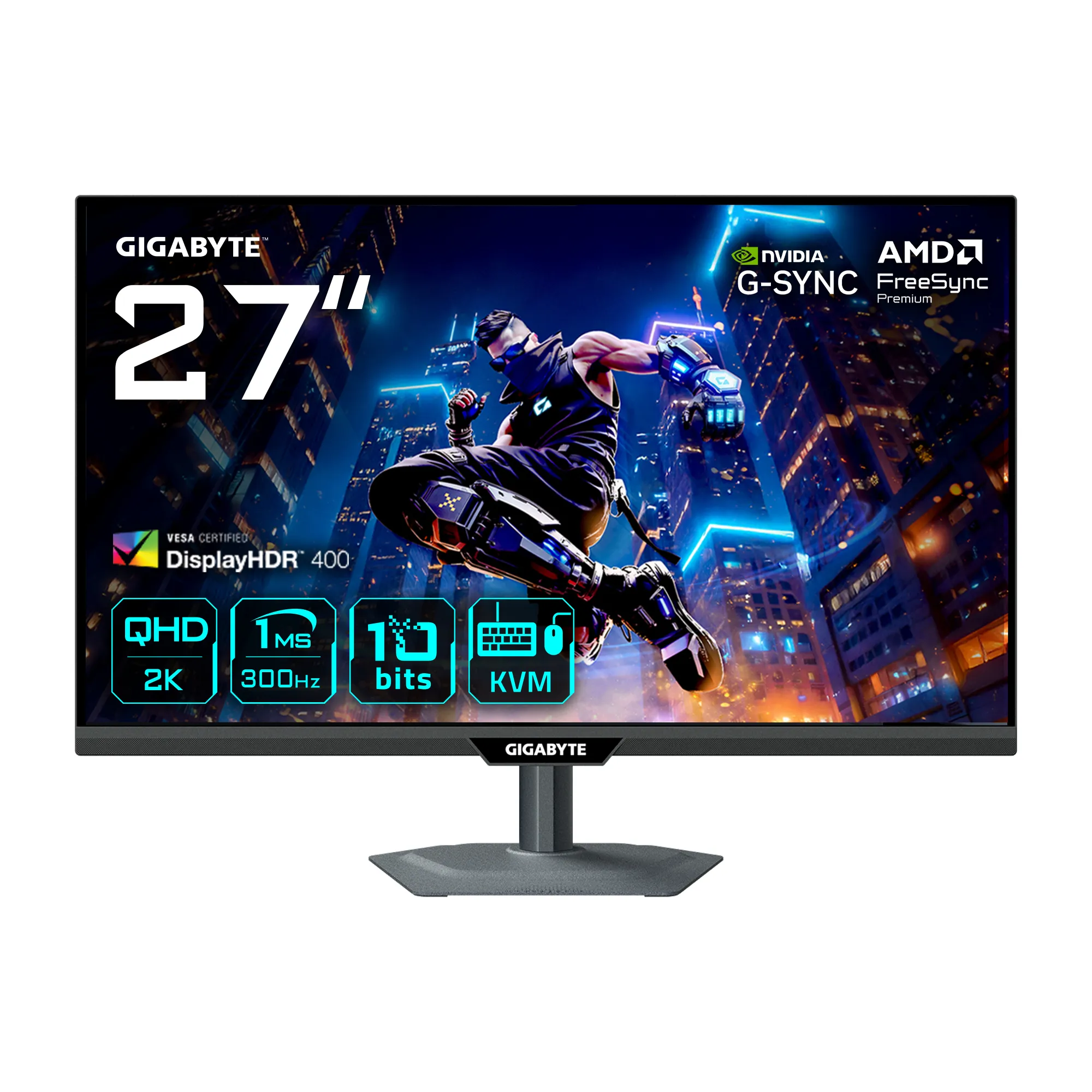 GIGABYTE M27Q3 EK 27 inç 300Hz 2K QHD IPS Oyuncu Monitörü Thumbnail 2