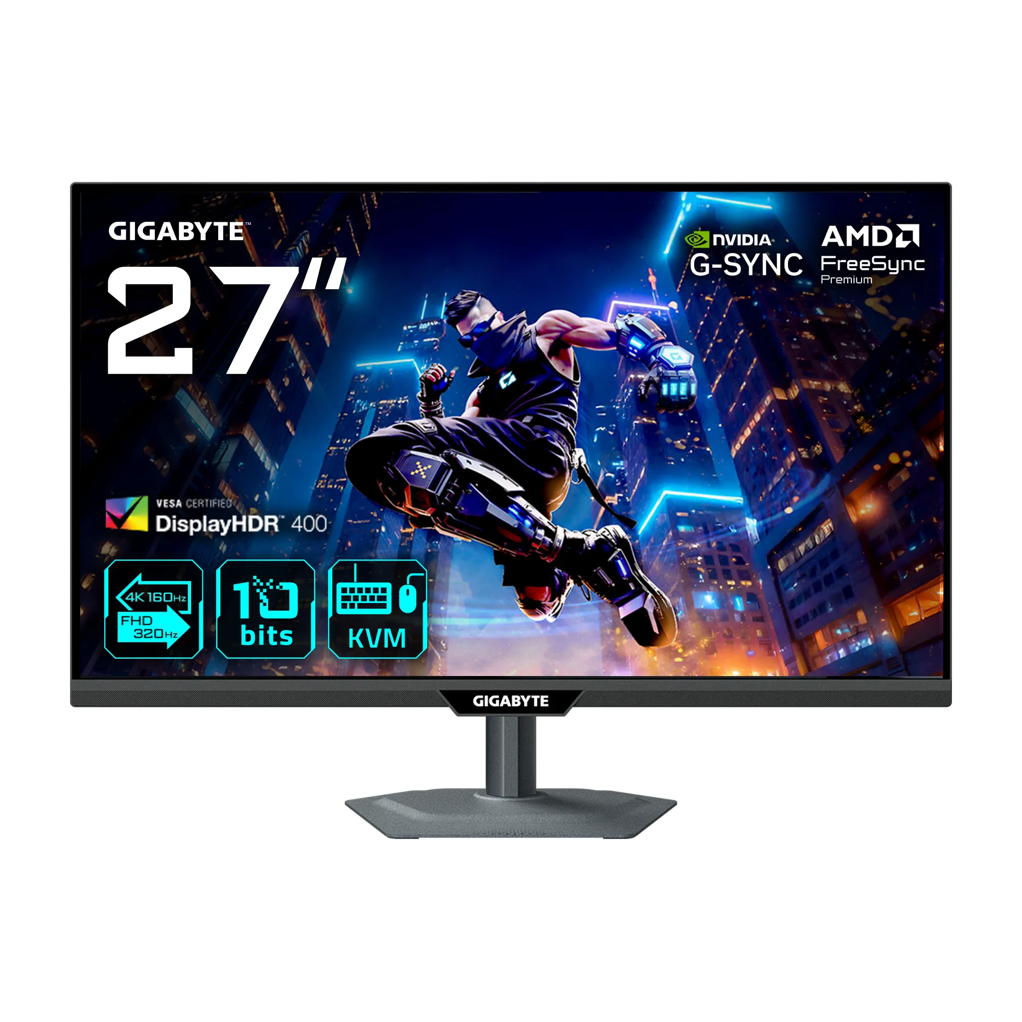 GIGABYTE M27UP EK 27 inç 160Hz 4K UHD IPS Oyuncu Monitörü Monitörle