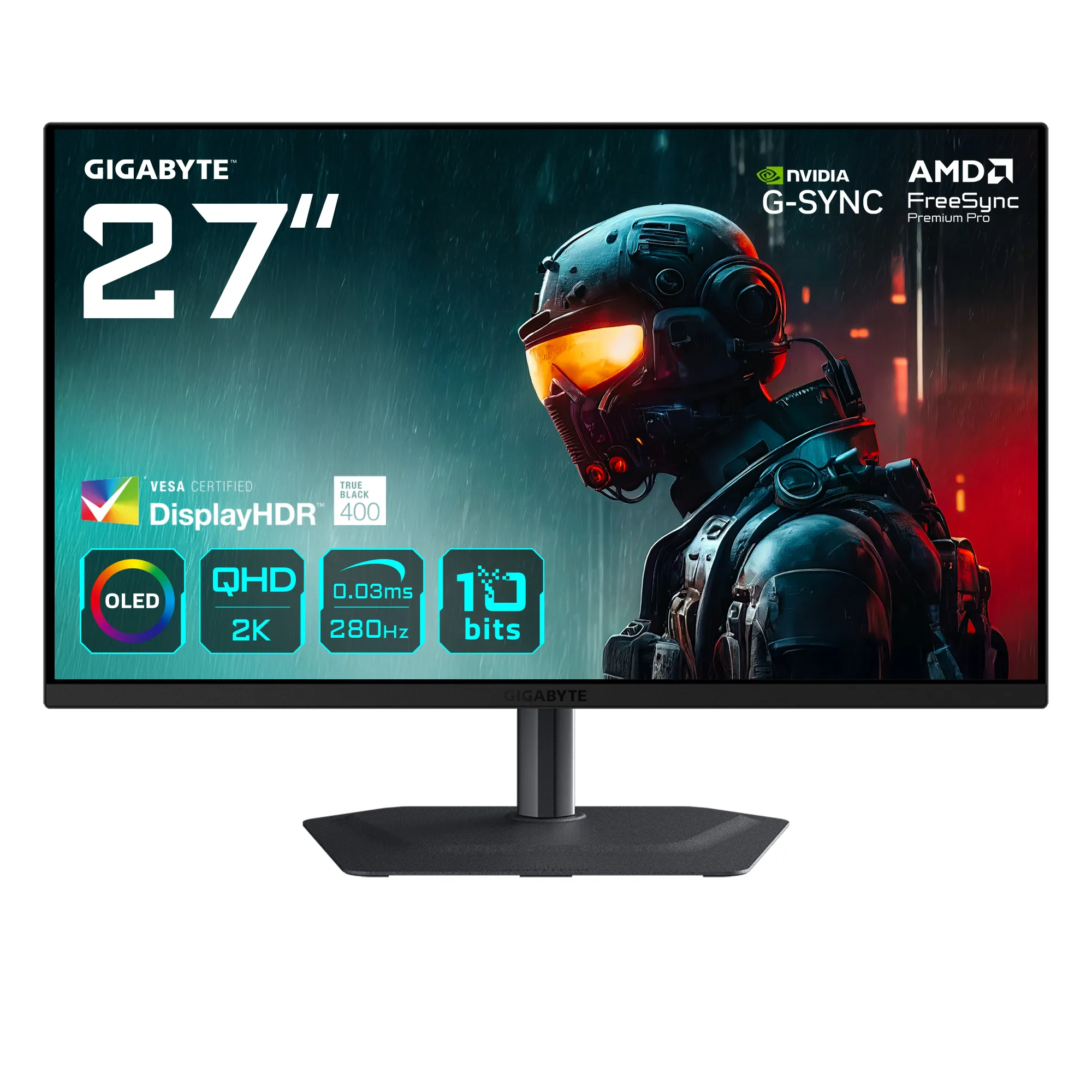 GIGABYTE MO27Q2A EK 27 inç 280Hz 2K QHD OLED Oyuncu Monitörü Monitörle