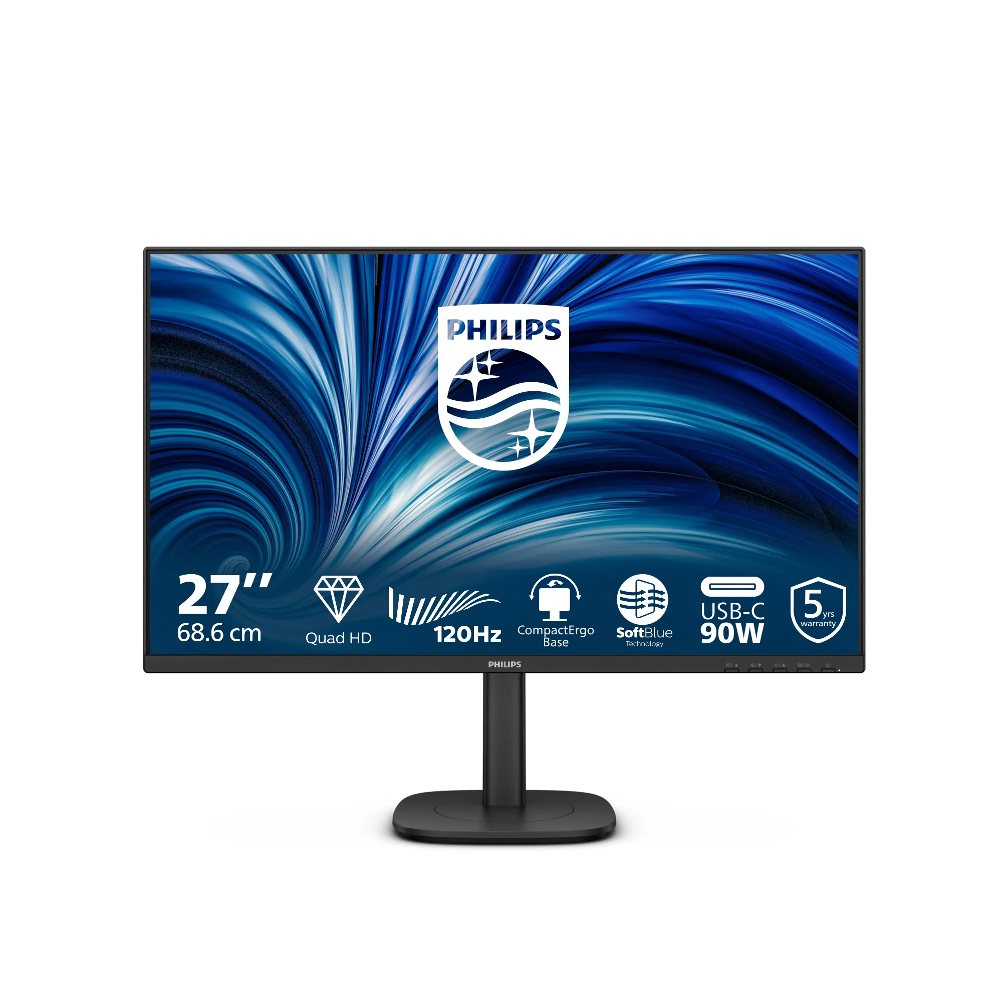 Philips 27B2U3601/11 27 inç 120Hz 2K QHD Oyuncu Monitörü Thumbnail 2