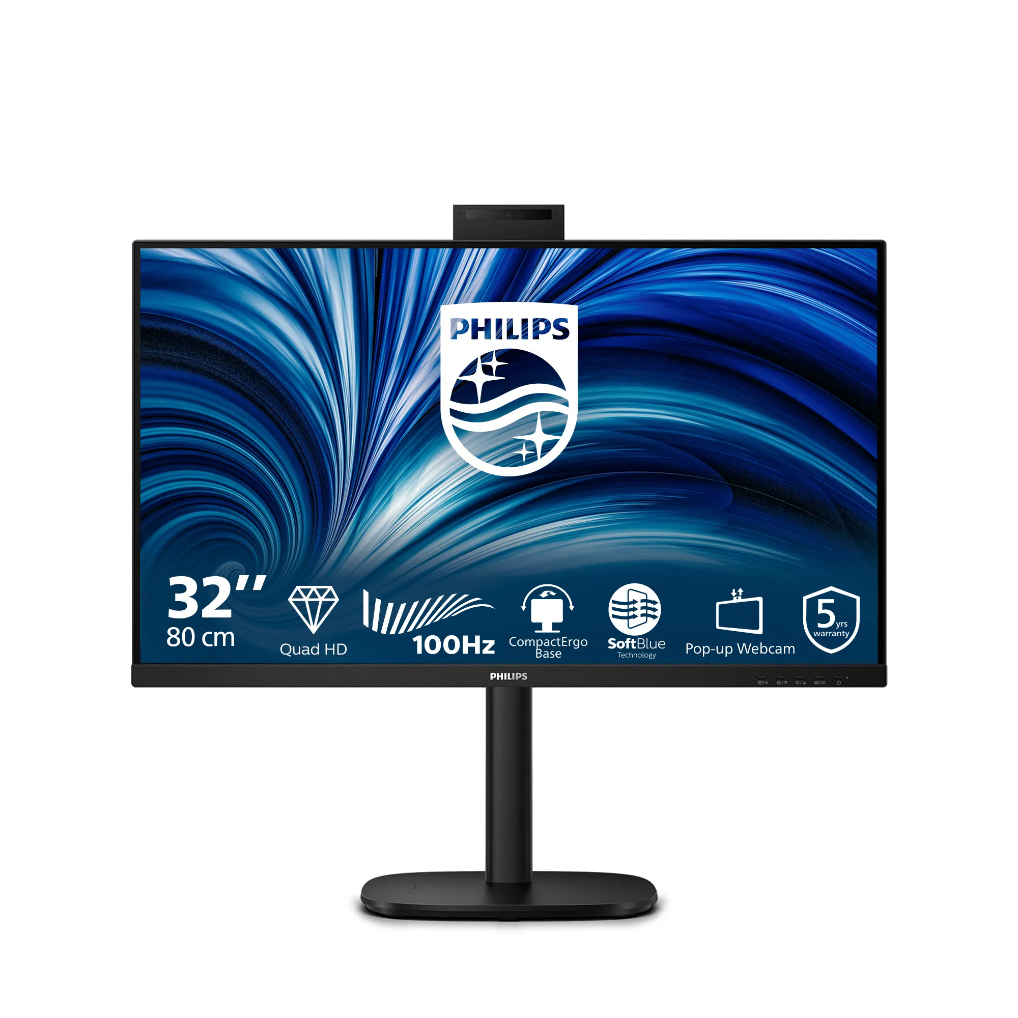 Philips 32B2U3601H/75 31.5 inç 100Hz 2K QHD Monitör Monitörle