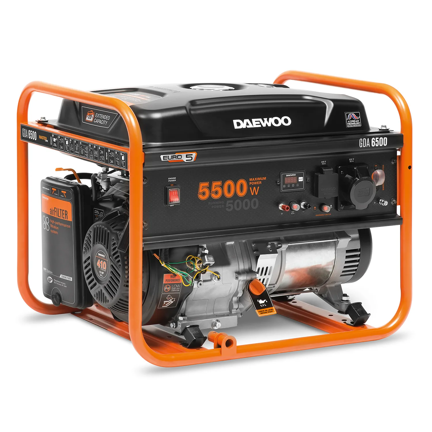 Daewoo GDA 6500 Motor-Jeneratörleri