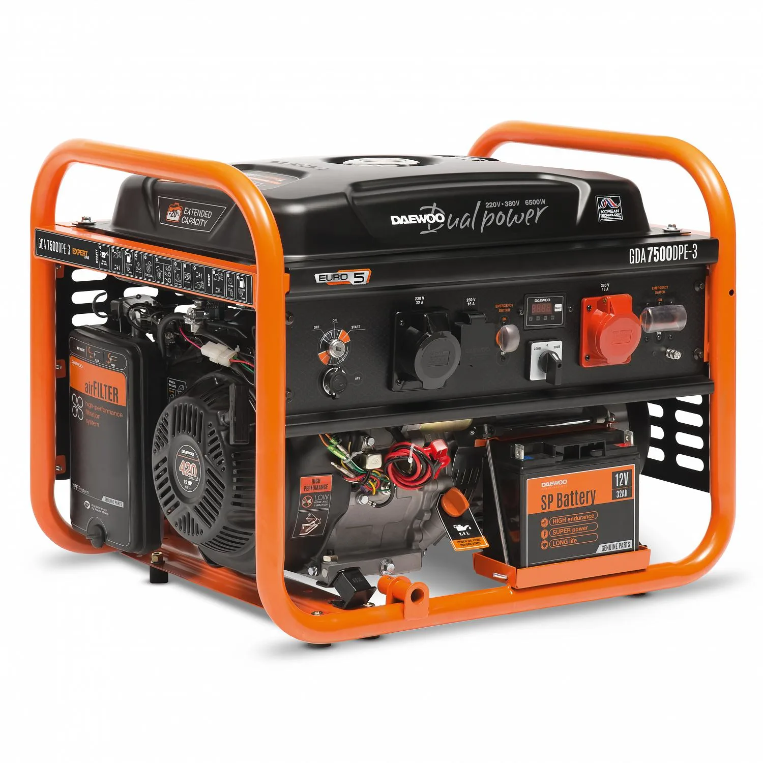 Daewoo GDA 7500DPE-3 Motor-Jeneratörleri