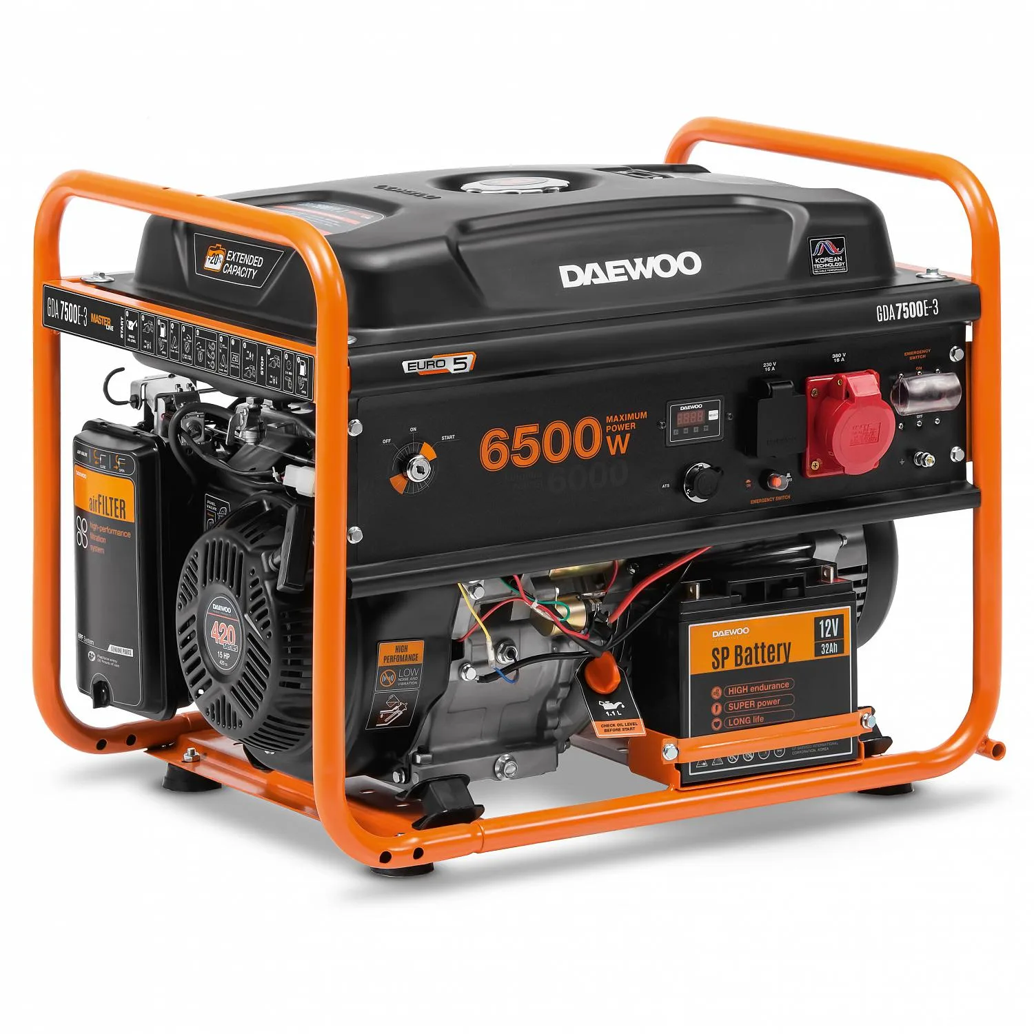 Daewoo GDA 7500E-3 Motor-Jeneratörleri