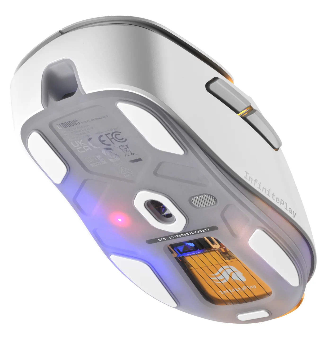 Glorious Gaming Model D3 Wireless GLO-D3-WL-WHT 30000 DPI Oyuncu Faresi Thumbnail 4