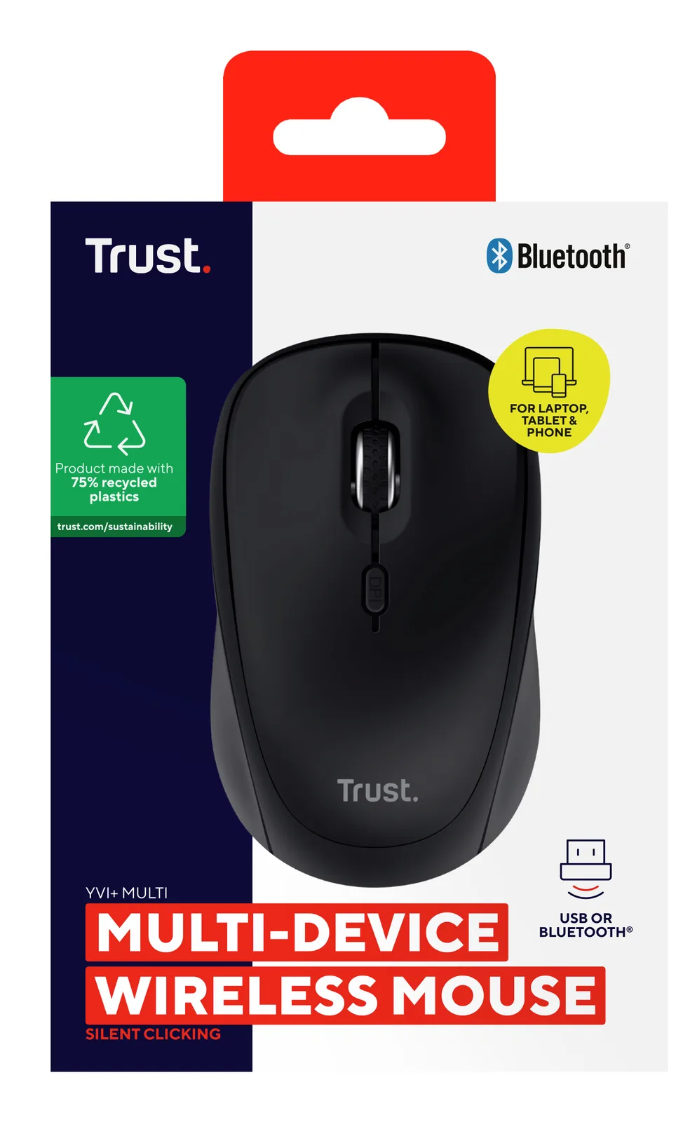 Trust Yvi+ 25440 1600 DPI Bluetooth Kablosuz Mouse Thumbnail 5