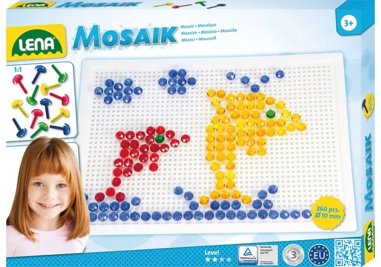 Lena Mosaic Set transparent 10 mm 260 pcs 35606 Mozaik Setleri