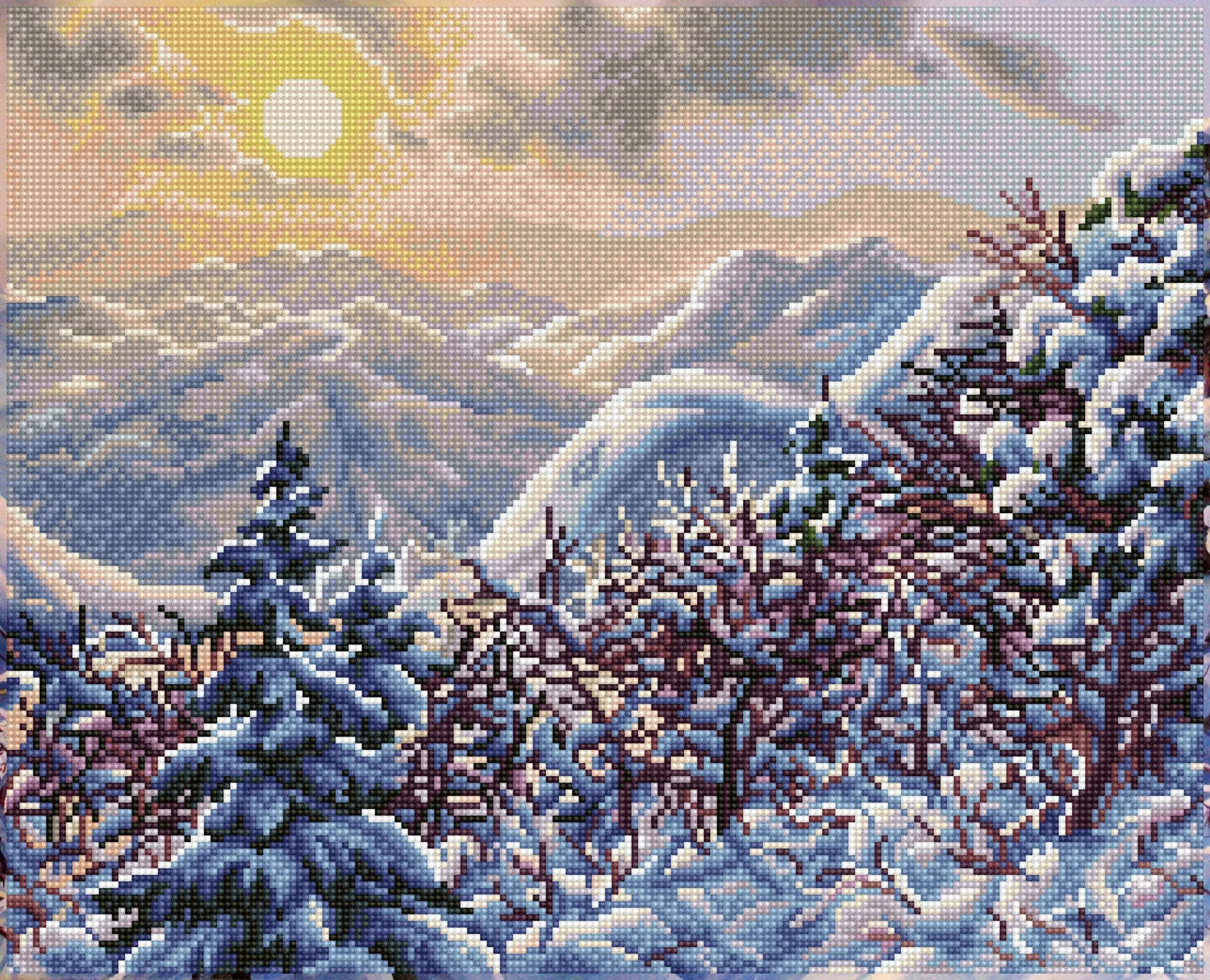 Diamond Dotz Golden Winter SD8.406 Mozaik Setleri