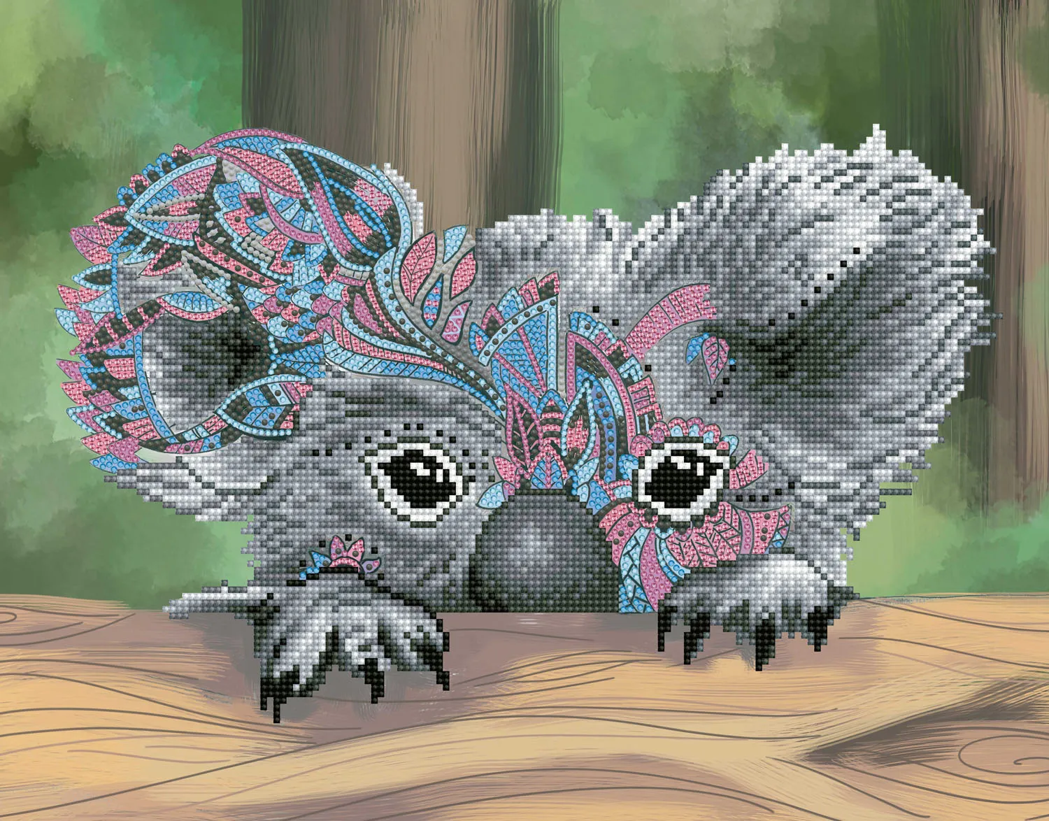 Diamond Dotz Hide N Seek Koala DD9.074 Mozaik Setleri
