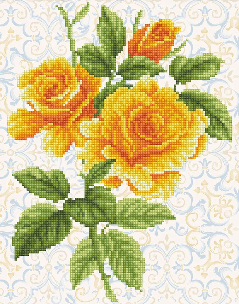 Diamond Dotz Yellow Rose Bouquet DDK6.008 Mozaik Setleri