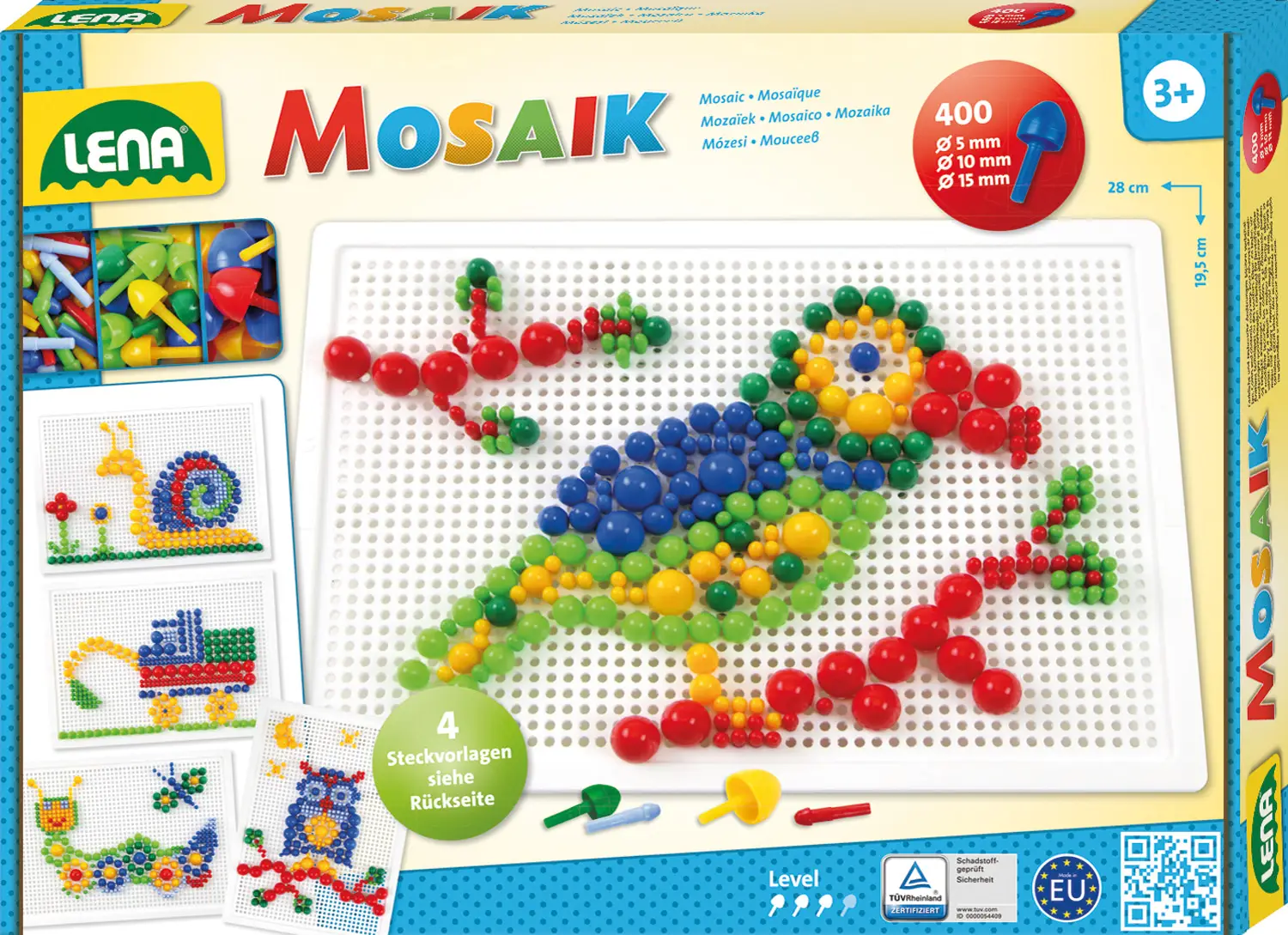 Lena Mosaic Set opaque mix 400 pcs 35614 Mozaik Setleri