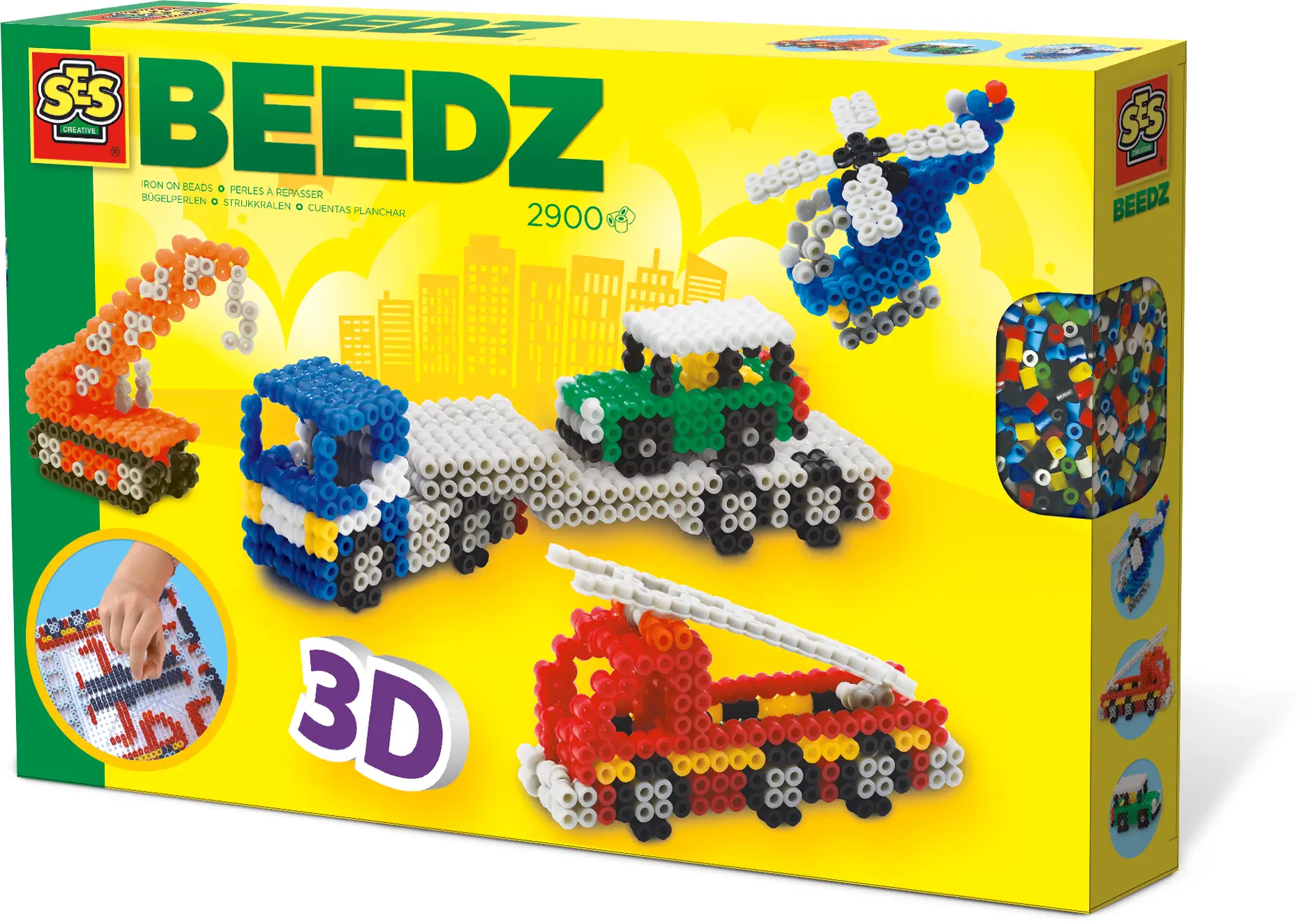 SES Creative Iron on beads 3D vehicles 06253 Mozaik Setleri