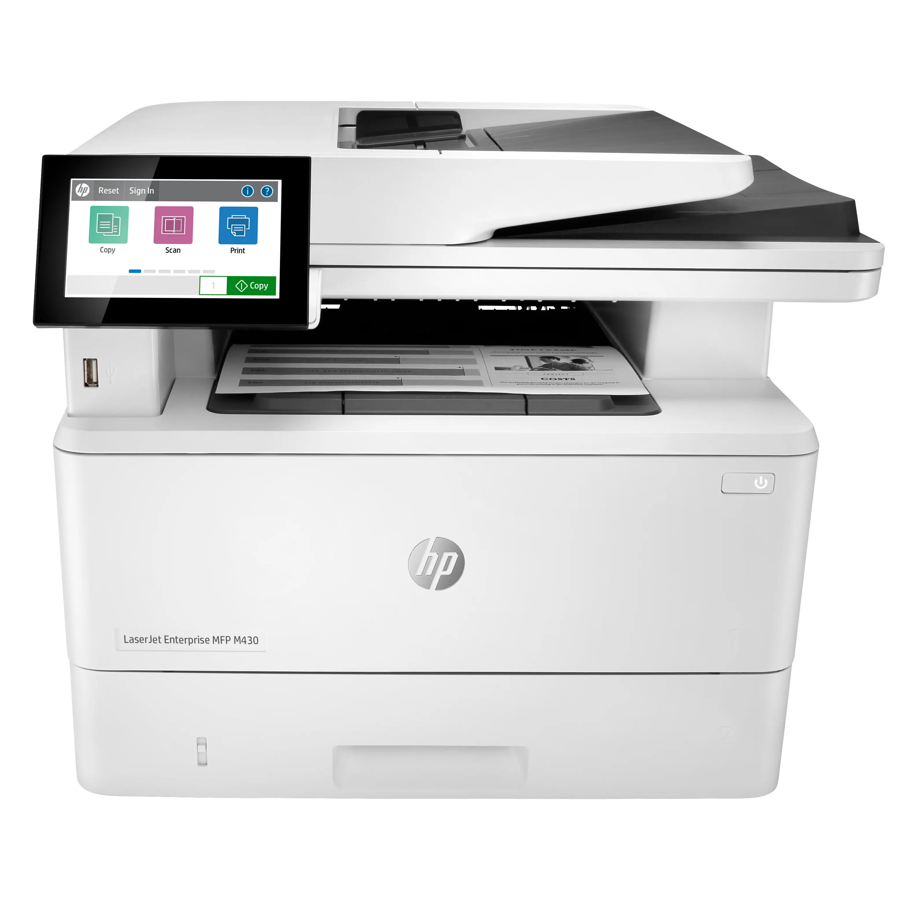 HP LaserJet Enterprise M430f Multifunction Siyah beyaz alnızca Ethernet 3PZ55A Lazer Wi-Fi Çok Fonksiyonlu Yazıcı