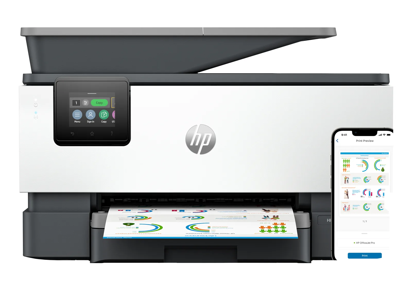 HP OfficeJet Pro 9120b Çift taraflı baskı 4V2N8C Mürekkep Püskürtmeli Renkli Wi-Fi Çok Fonksiyonlu Yazıcı Multifonksiyonel Yazıcı