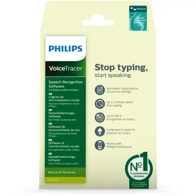 Philips VoiceTracer DVT2805/00 Multimedya Yazılımları