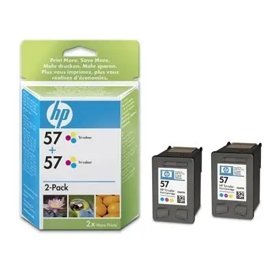 HP 57 Tri-colour Inkjet Print Cartridge 2-pack C9503A Kartuş