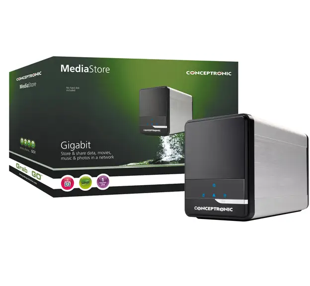 Conceptronic Grab'n'GO NAS Media Store 1.5 TB CH3SNAS15T