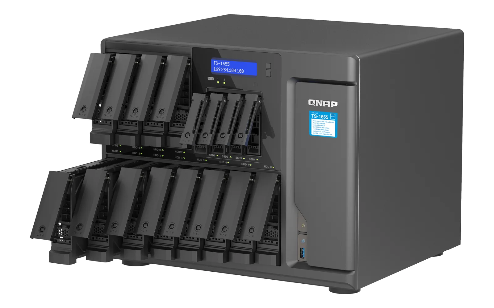 QNAP TS-1655-8G/168TB-REDPRO Thumbnail 1