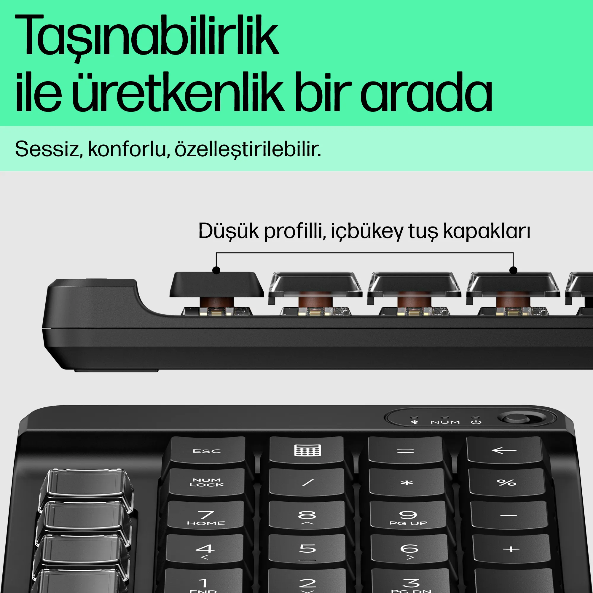 HP 435 Programmable Wireless Keypad 7N7C3AA#ABF Thumbnail 3