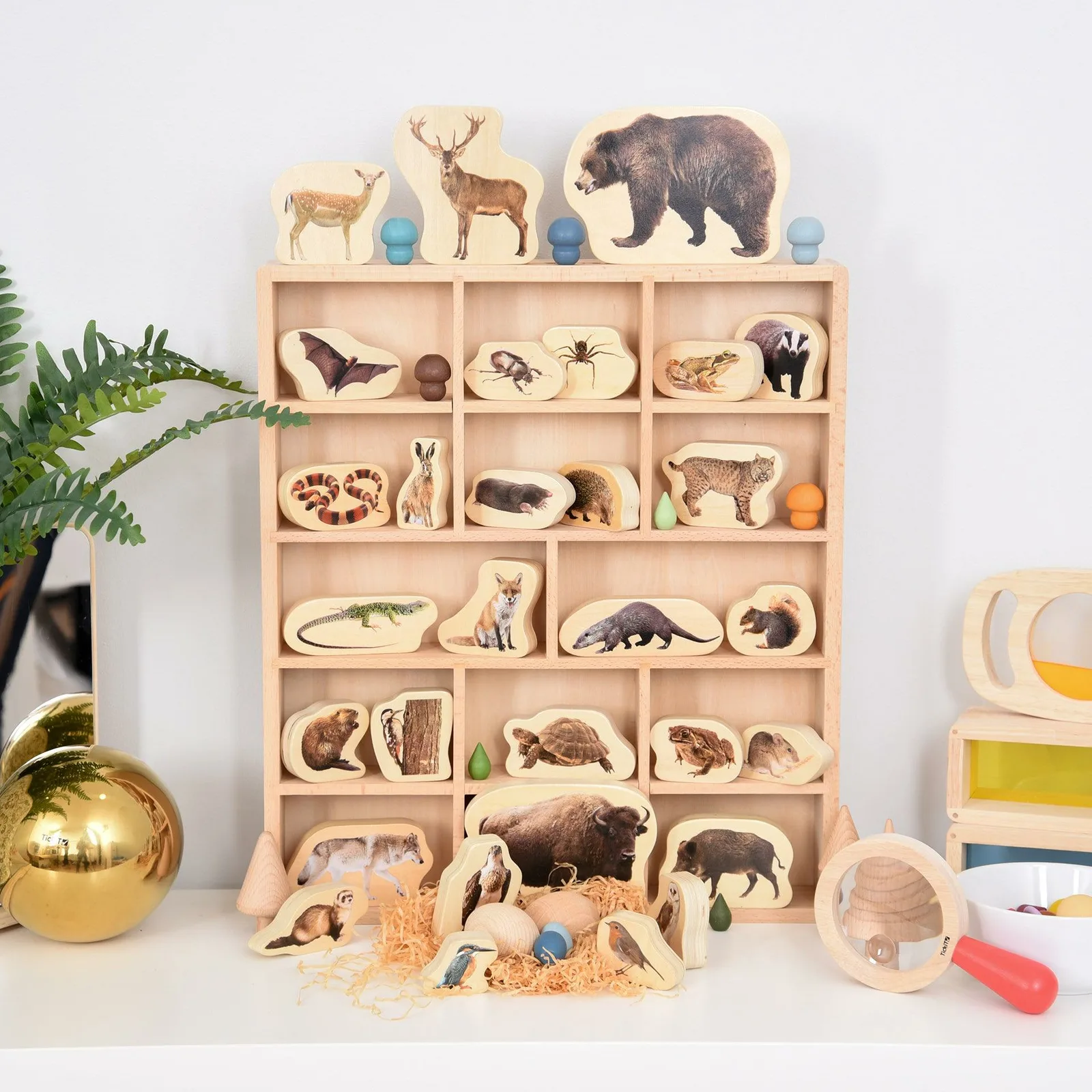 Tickit Wooden Sorting Tray - 14 Way 74053 Thumbnail 2