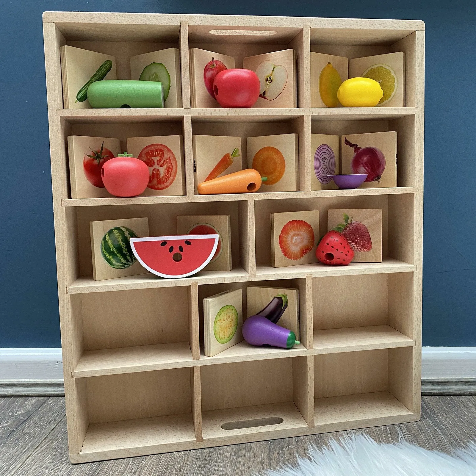 Tickit Wooden Sorting Tray - 14 Way 74053 Thumbnail 5