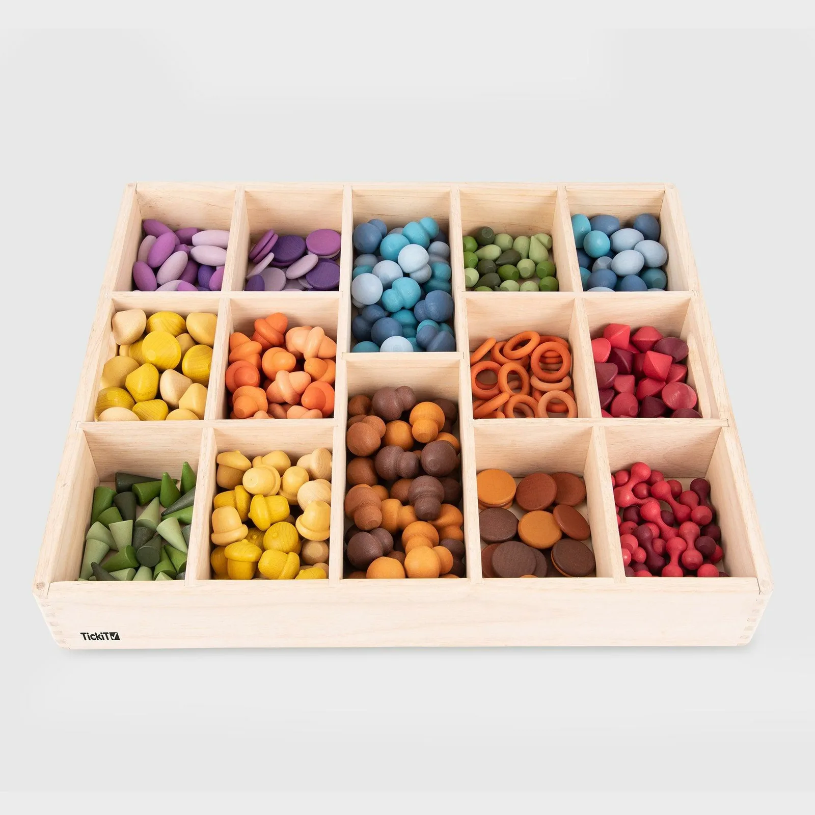 Tickit Wooden Sorting Tray - 14 Way 74053 Thumbnail 8