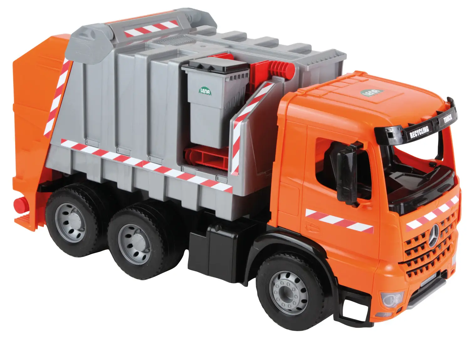 Lena Garbage truck Arocs with labels 20102 Ölçekli Maketle