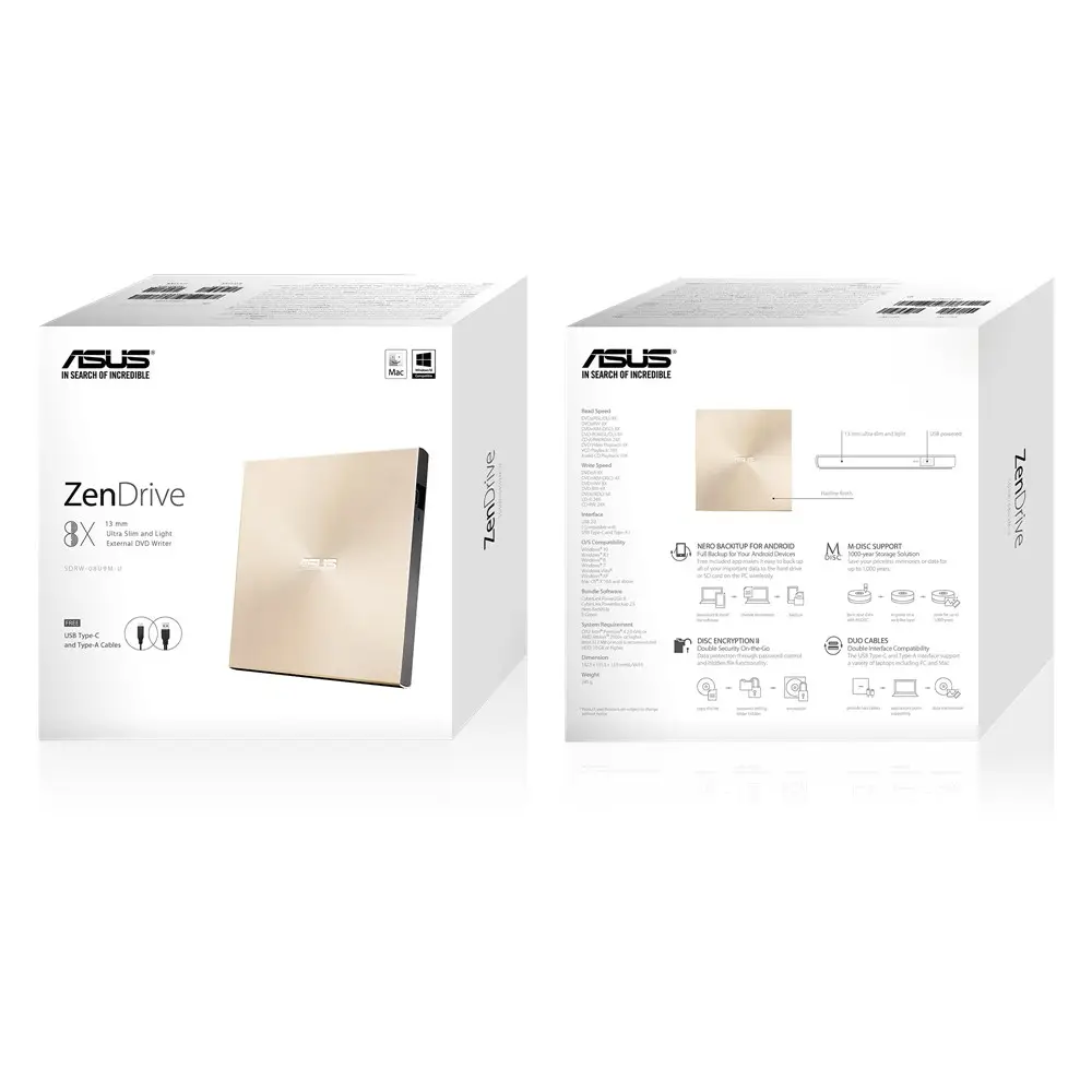 ASUS ZenDrive U9M 90DD02A5-M29000 Thumbnail 5