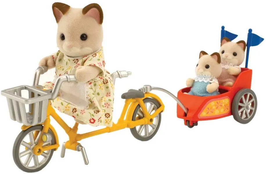 Sylvanian Families Tandem Bike & Baby Trailer 4784 Oyun Setleri