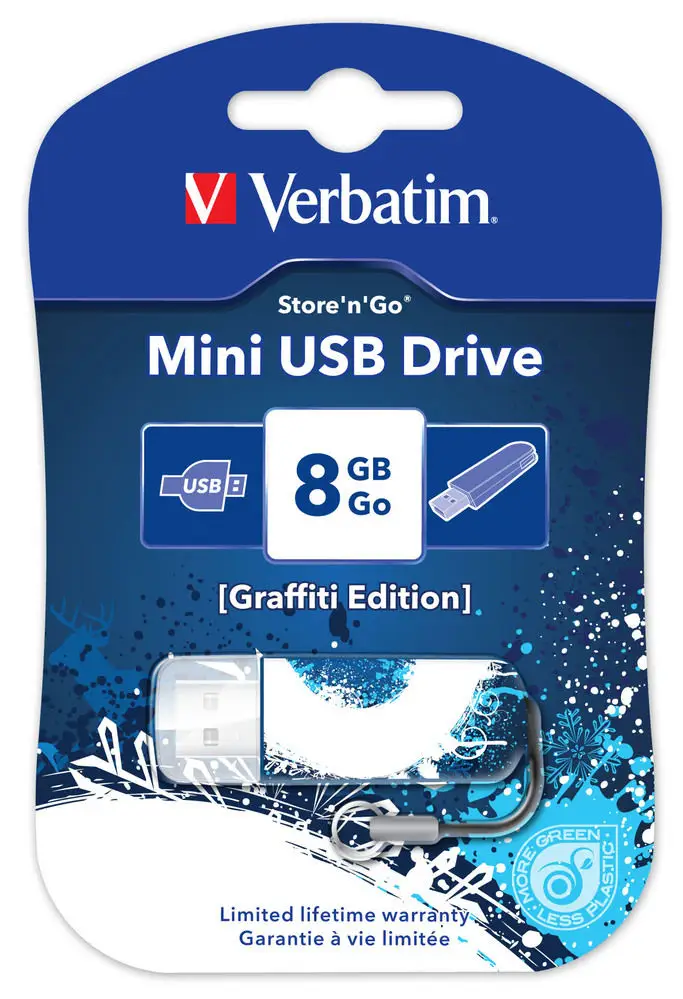Verbatim 8GB, USB 2.0 98162 8 GB Flash Bellek