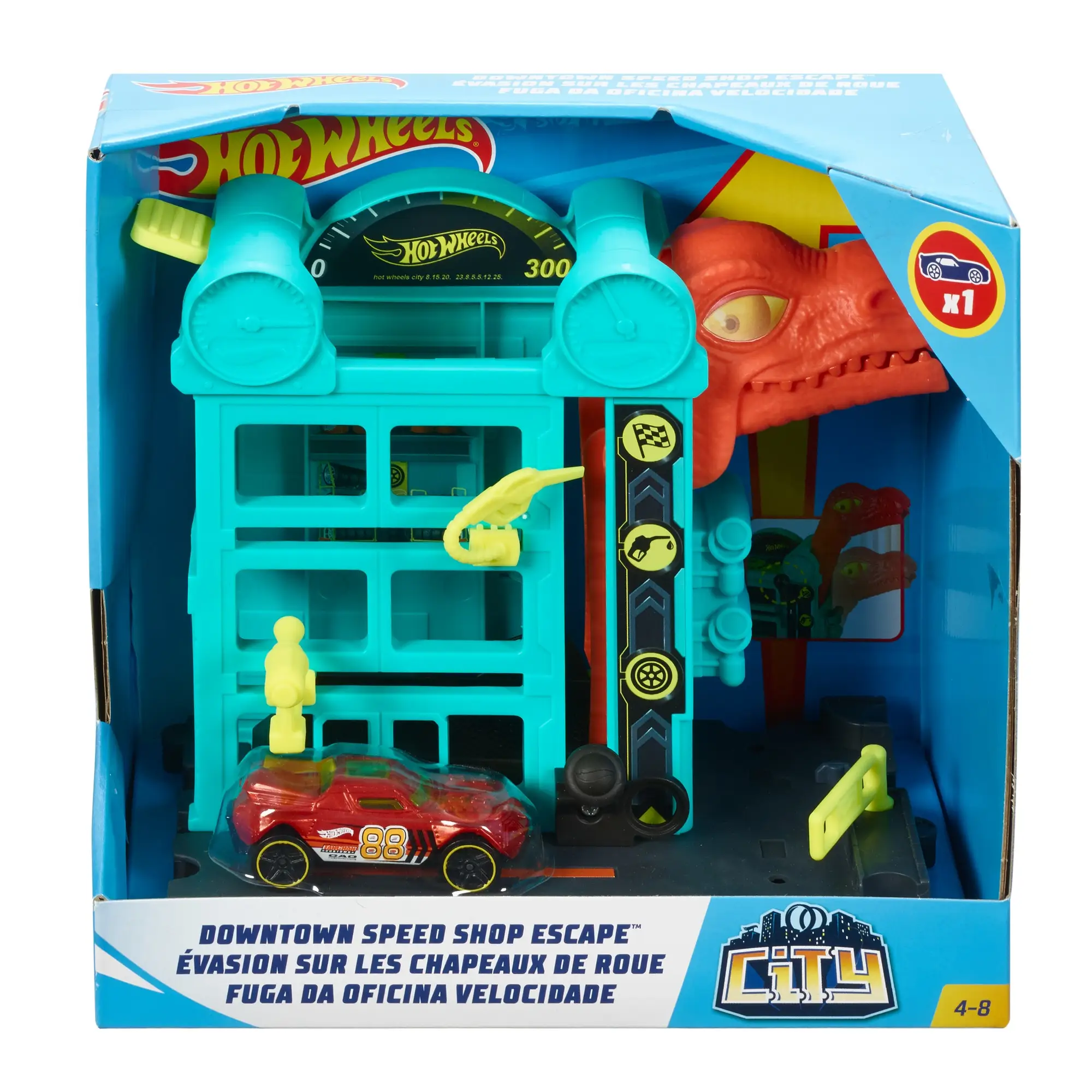 Hot Wheels Playset City con Macchinina, Assortimento, FRH28 Oyuncak Araç Yolu Parça Ve Aksesuarları