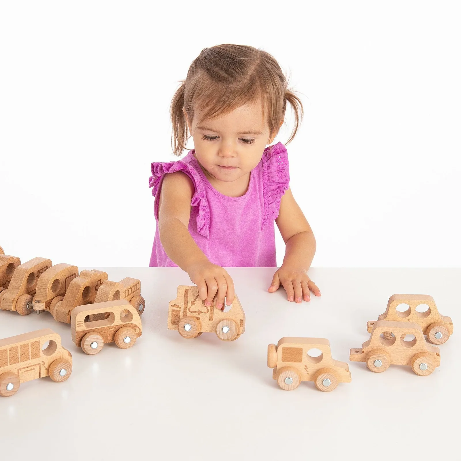 Tickit Natural Wooden Community Vehicles 73502 Oyuncak Araç Thumbnail 6