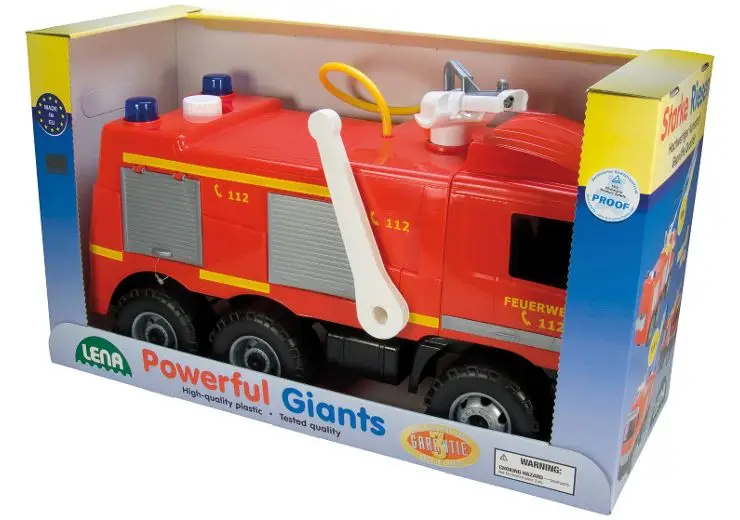 Lena Fire truck Actros with labels 20101 Oyuncak Araç