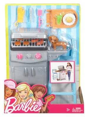 Barbie Barbeque and Puppy Playset DVX48 Oyuncak Bebek Aksesuarları