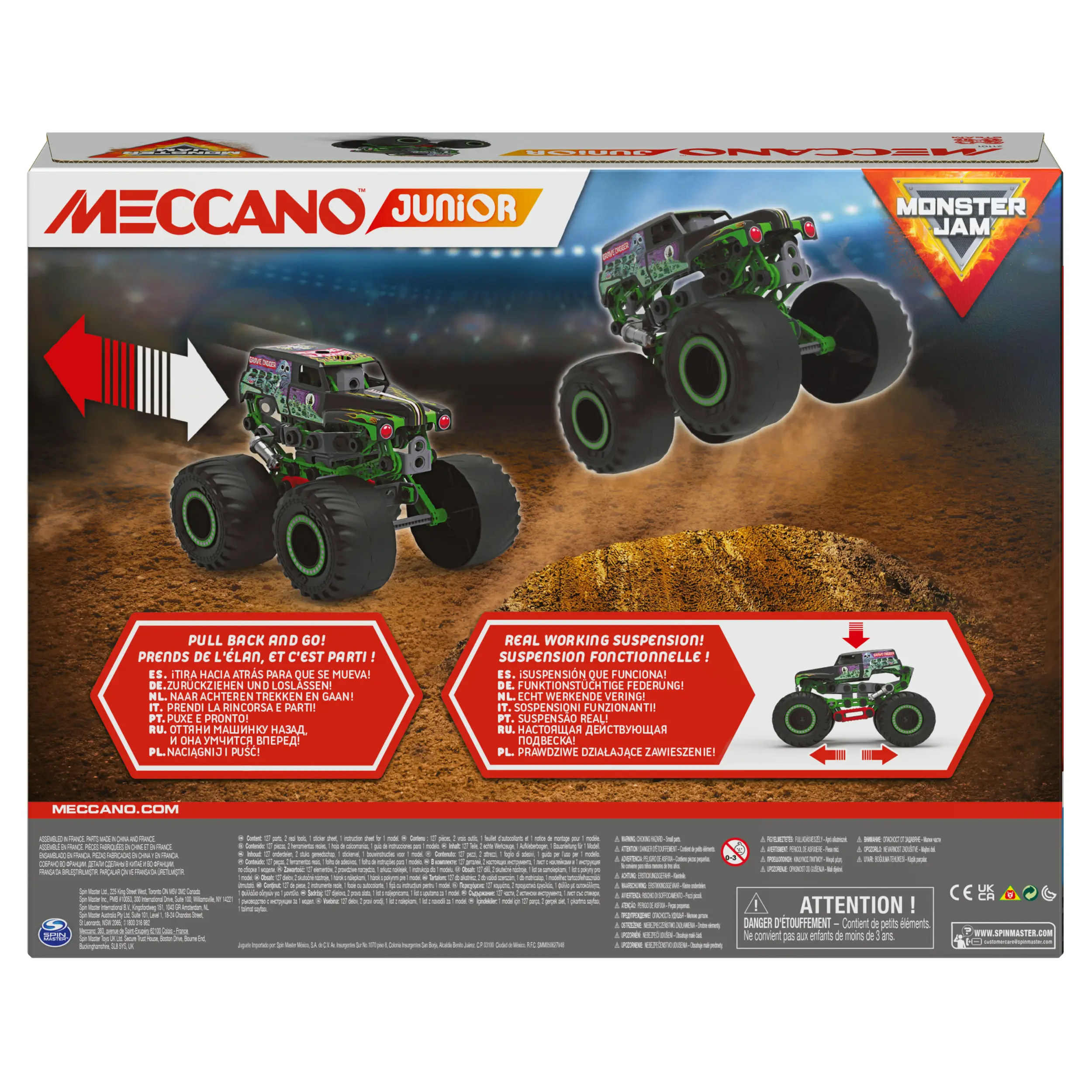 Spin Master MEC JNR Monster Jam Grave Digger FR GML 6060171 Thumbnail 6